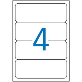 Apli Etiquetas Adhesivas 190x61 mm Inkjet-Láser C-Romos 4 X 10H Blanco