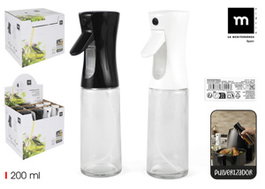 Inde Aceitera de Vidrio con Spray 200 ml 5,2 x 5,2 x 20 cm (24 Unidades)