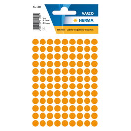 HERMA Etiquetas de identificación por colores Ø 8,0 mm naranja brillante