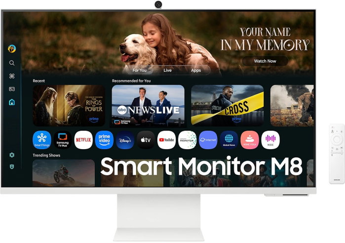 Samsung M80F Monitor Smart 32 pulg. 4K Blanco
