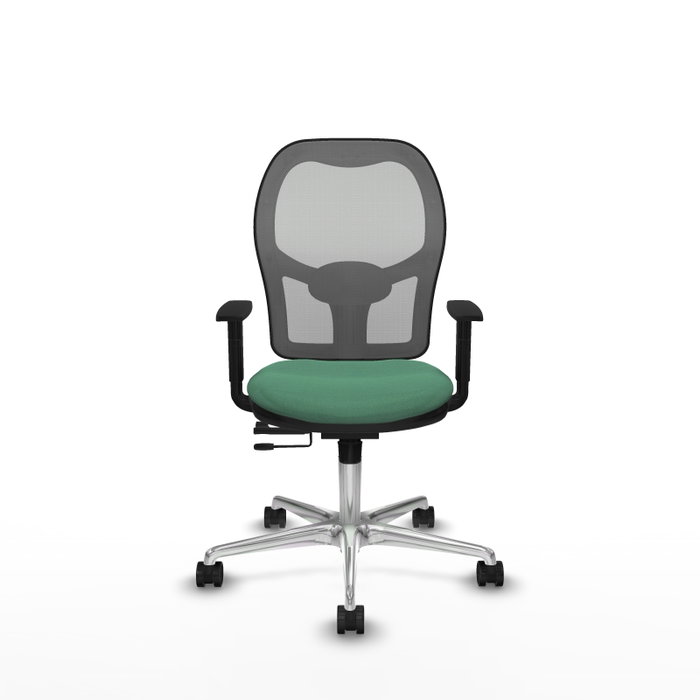 PIQUERAS Y CRESPO Silla de oficina Jorquera con mecanismo Sincro/Traslack, Verde esmeralda y Gris PIQUERAS Y CRESPO Silla de oficina Jorquera con mecanismo Sincro/Traslack, Verde esmeralda y Gris