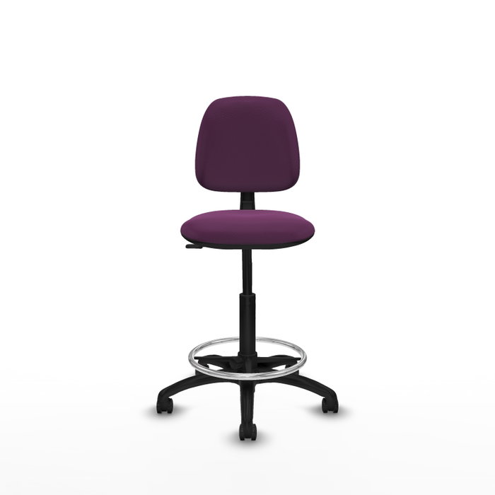 PIQUERAS Y CRESPO Taburete Isso CP morado sin brazos