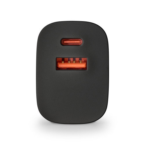 NGS BUD45W Cargador de Pared GaN 45W con USB-C y USB-A, Negro