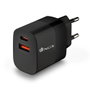 NGS BUD45W Cargador de Pared GaN 45W con USB-C y USB-A, Negro