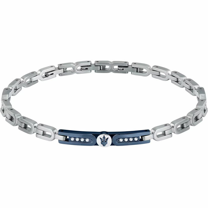 Pulsera Hombre Maserati Acero Inoxidable 21,5 cm Plateado