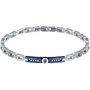 Maserati JM423AVD27 Pulsera de Acero Inoxidable Gris con Cristales Blancos