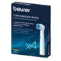 Beurer Pack de 4 Cabezales de Cepillo de Repuesto Clean para TB-30/TB-50