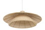 DKD Home Decor Lámpara de Techo de Ratán 80x80x120 Natural Marrón
