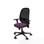 PIQUERAS Y CRESPO Silla de oficina Cilanco con mecanismo Sincro, Morado y Negro