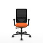 PIQUERAS Y CRESPO Silla de oficina Zulema Naranja y Negro