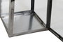 DKD Home Decor Farola Plateado Marron Acero Cristal Cuero 20 x 40 x 20 cm