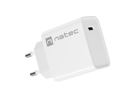 NATEC Cargador Universal Blanco Carga Rápida Interior USB Tipo C 1 Puerto Corriente Alterna 100-240V 12V