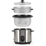 Livoo Olla Arrocera y Vaporera DOC293 de Acero Inoxidable, 2.8L, 1000W, Mantiene Caliente