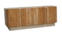 DKD Home Decor Mueble TV Scandi white Natural Blanco 140 x 55 x 40 cm