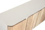 DKD Home Decor Mueble TV Scandi white Natural Blanco 140 x 55 x 40 cm