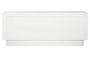 DKD Home Decor Mueble TV Scandi white Natural Blanco 140 x 55 x 40 cm