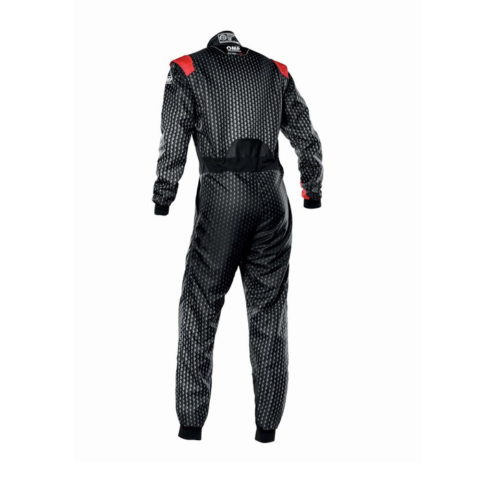 Omp Traje de Carreras KS-3R Art Kart Negro/Rojo Talla 58 Omp Traje de Carreras KS-3R Art Kart Negro/Rojo Talla 58