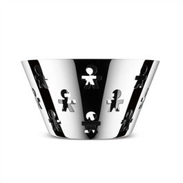 Alessi AKK05 Cesto Redondo Perforado Acero Inoxidable 18/10 23cm