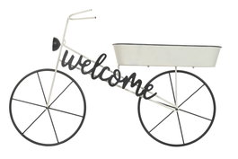 DKD Home Decor Expositor Metal Bicicleta Blanco 105x18x70