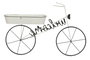 DKD Home Decor Expositor Metal Bicicleta Blanco 105x18x70