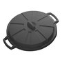 Mondex Tapa para cubo de basura de comunidad 80 litros color negro