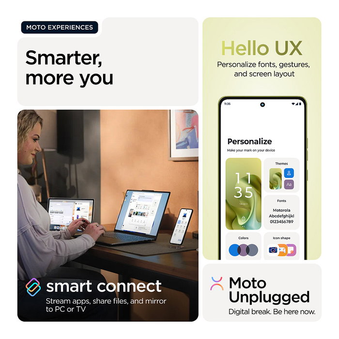 Motorola Moto G86 8GB 256GB 5G 6.67" P-OLED 50MP Android 15 Verde Motorola Moto G86 8GB 256GB 5G 6.67" P-OLED 50MP Android 15 Verde