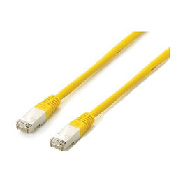 EQUIP 605667 Cable Patch Cat6A S/FTP LSZH Doble Blindaje 0.5m Amarillo 2xRJ45
