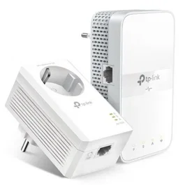 TP-Link TL-WPA7617 Kit Adaptador PowerLine WiFi AC1200 con Gigabit Ethernet y Enchufe Integrado, Blanco, Pack de 2 Unidades