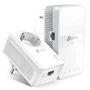 TP-Link TL-WPA7617 KIT Adaptador Powerline WiFi Kit de 2, 1000 Mbps AV2, WiFi AC1200 Doble Banda, Puerto Gigabit, Alcance 300m