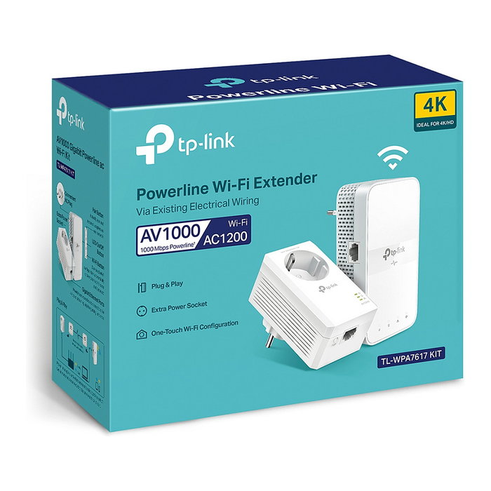 TP-Link TL-WPA7617 KIT Adaptador de red Powerline AC1200 Blanco