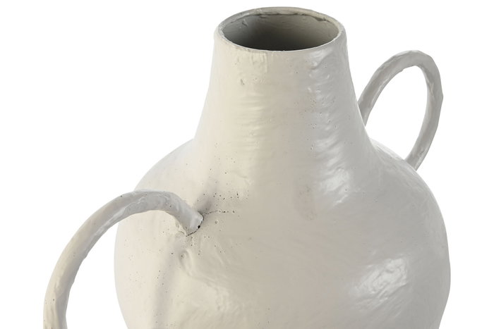 DKD Home Decor Jarrón Metal Blanco 33,5x20x36 cm