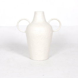 DKD Home Decor Jarrón Metal Blanco 33,5x20x36 cm
