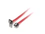 Equip Cable SATA Datos 0,3m con Clip de Seguridad Rojo