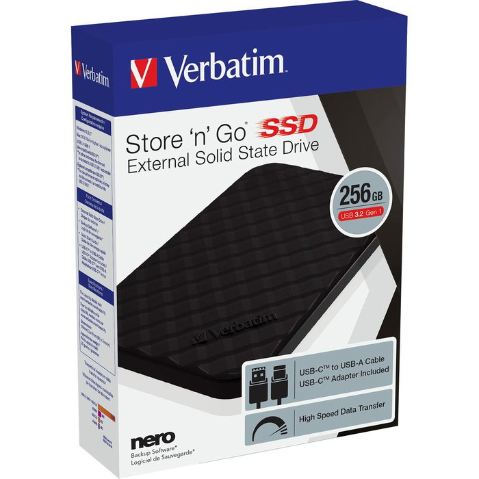 Verbatim Store 'n' Go SSD Externo 256 GB Negro
