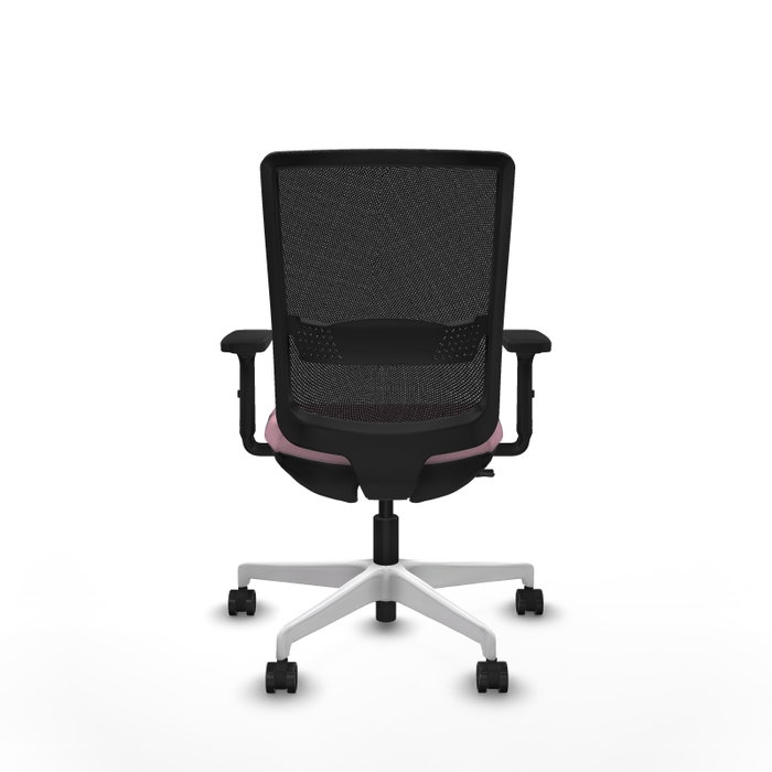 PIQUERAS Y CRESPO Silla de oficina Haches Rosa con Malla Negra PIQUERAS Y CRESPO Silla de oficina Haches Rosa con Malla Negra