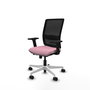 PIQUERAS Y CRESPO Silla de oficina Haches Rosa con Malla Negra
