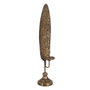 Ixia Figura Portavelas Oro Metal Decoración 14 x 16,50 x 73 cm