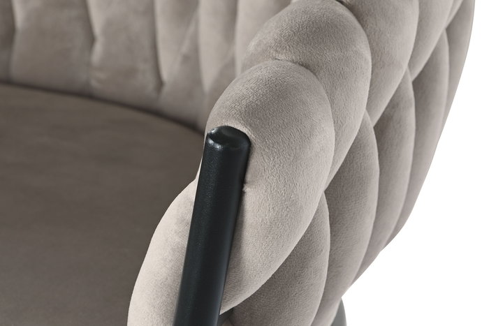 DKD Home Decor Taburete Moderno Beige Negro 58 x 101 x 53 cm