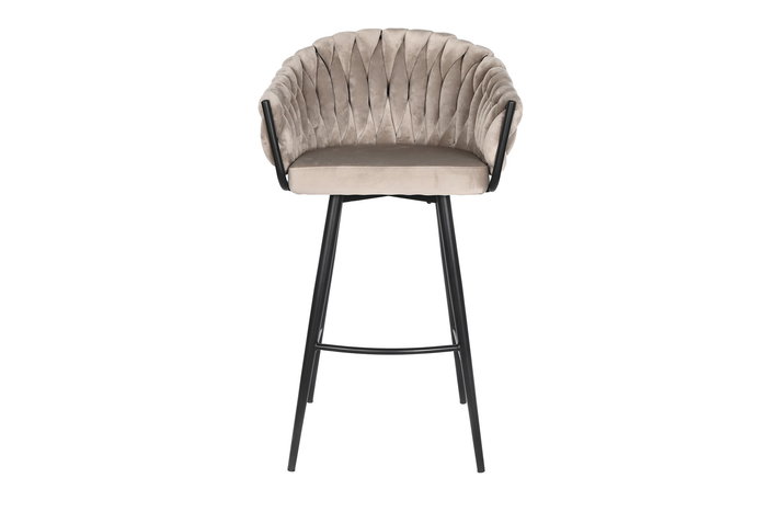 DKD Home Decor Taburete Moderno Beige Negro 58 x 101 x 53 cm