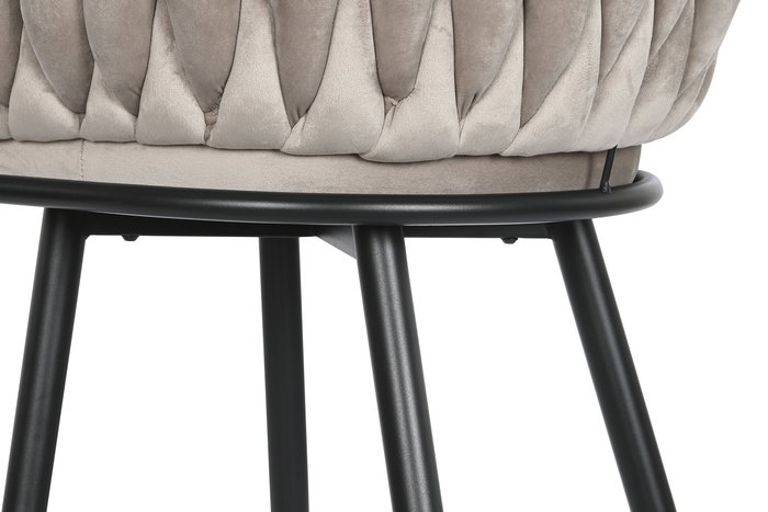 DKD Home Decor Taburete Moderno Beige Negro 58 x 101 x 53 cm