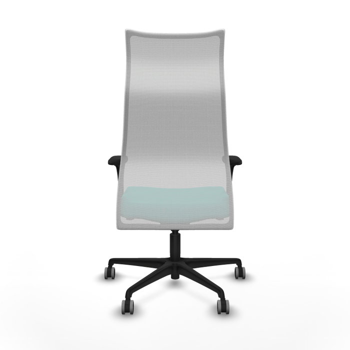 PIQUERAS Y CRESPO Sillón Albacete con Mecanismo Sincro, Similpiel Turquesa y Malla Blanca PIQUERAS Y CRESPO Sillón Albacete con Mecanismo Sincro, Similpiel Turquesa y Malla Blanca