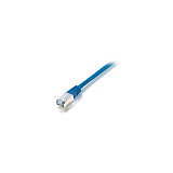 EQUIP 705435 Cable de Red Cat5e SF/UTP con 2 conectores RJ45, 7.5m, Color Azul, Conectores Chapados en Oro