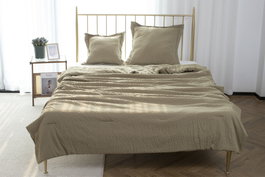 DKD Home Decor Colcha Poliéster Beige 230x260 cm