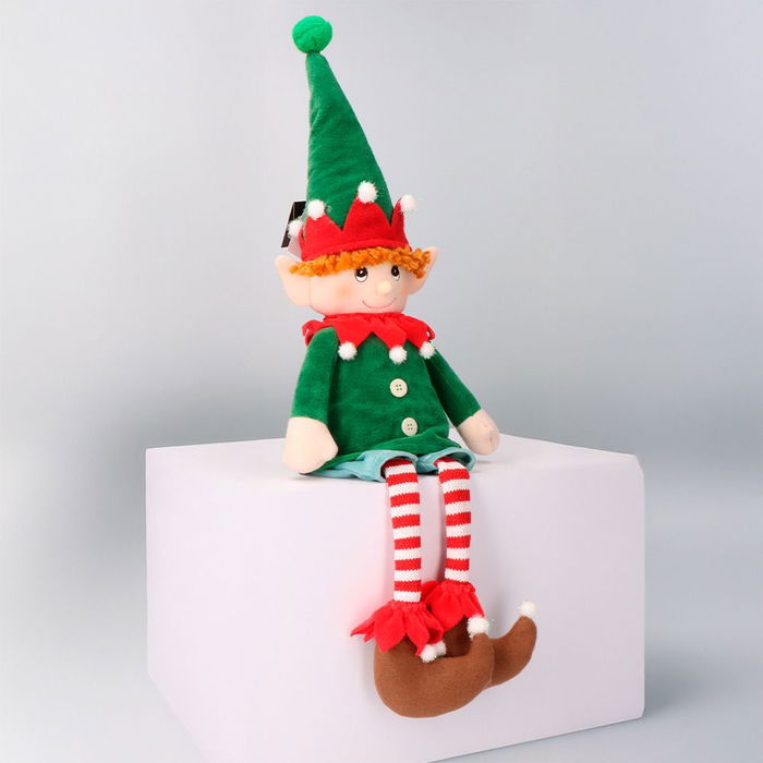 Decoris Muñeco Elfo Decorativo de Felpa, 22 x 11 x 60 cm Decoris Muñeco Elfo Decorativo de Felpa, 22 x 11 x 60 cm