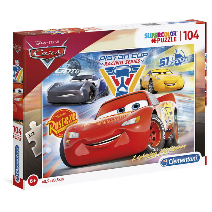 Clementoni Puzzle Cars 3 Disney 104 Piezas 48,5x33,5cm