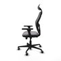 PIQUERAS Y CRESPO Silla de oficina Jorquera Gris con Brazos 3D