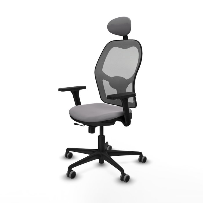 PIQUERAS Y CRESPO Silla de oficina Jorquera Gris con Brazos 3D PIQUERAS Y CRESPO Silla de oficina Jorquera Gris con Brazos 3D