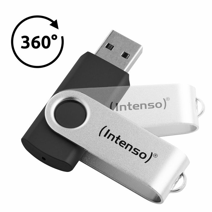 Intenso Office Line 128 GB USB Stick 3.2 Plata/Negro Intenso Office Line 128 GB USB Stick 3.2 Plata/Negro