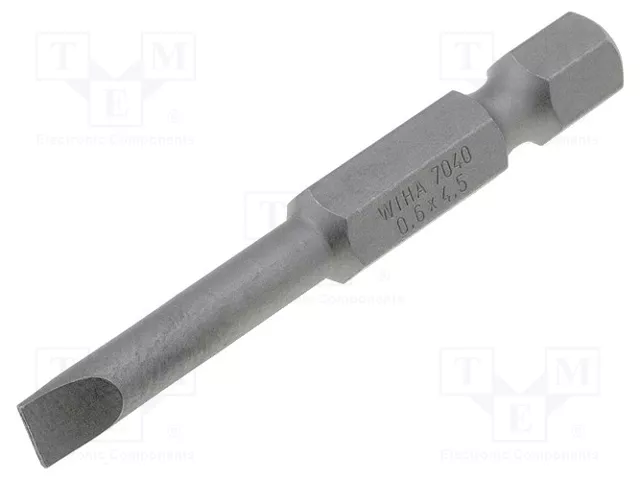 WIHA Punta de destornillador de ranura 3,5x0,6 mm 50 mm WIHA Punta de destornillador de ranura 3,5x0,6 mm 50 mm