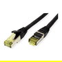 ROLINE 21.15.0748 Cable de Red Patch Cat.6A (Class EA) S/FTP (PiMF) 0,15 m Negro - Para Exterior, Litzendraht, LSOH, 26 AWG, Blindado